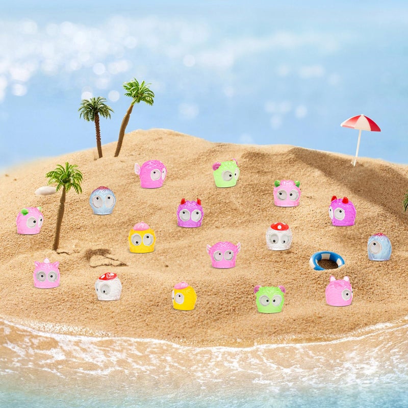 HOMICO 40 PCS Luminous Tiny Things for Crafts Dollhouse Fairy Garden Decor Miniature Figurines Resin Animal for Car Mini Resin Animals for Micro Landscape Plant Pots - Image 5